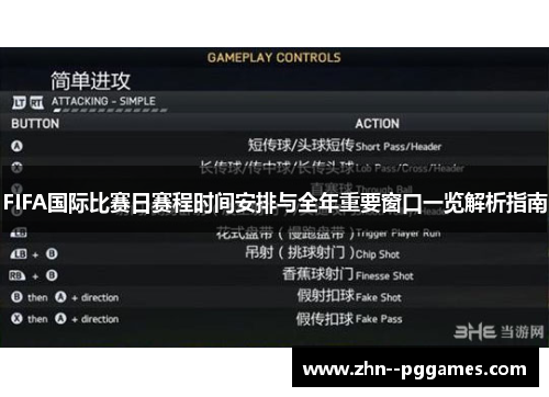 FIFA国际比赛日赛程时间安排与全年重要窗口一览解析指南